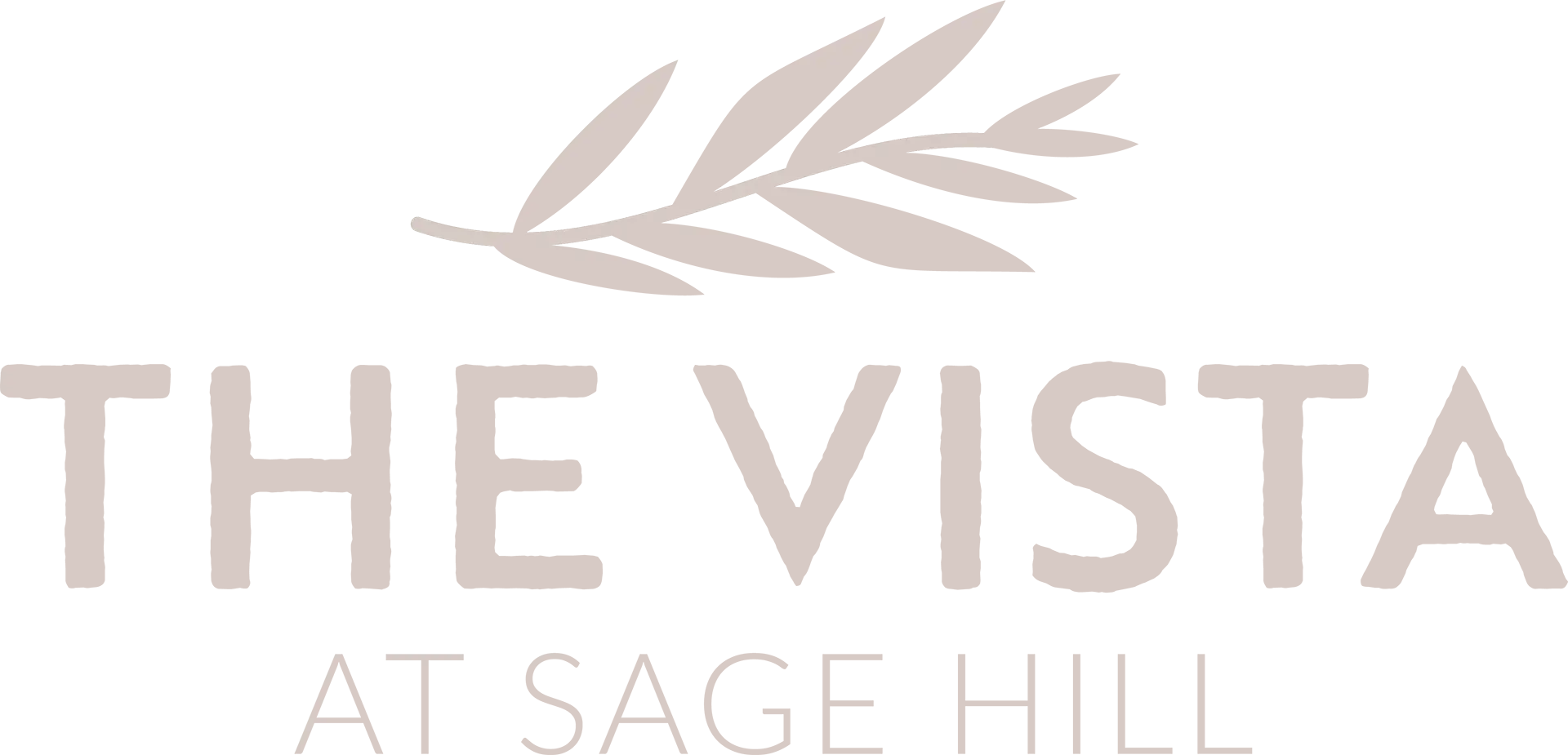 The Vista at Sage Hill Beige Logo